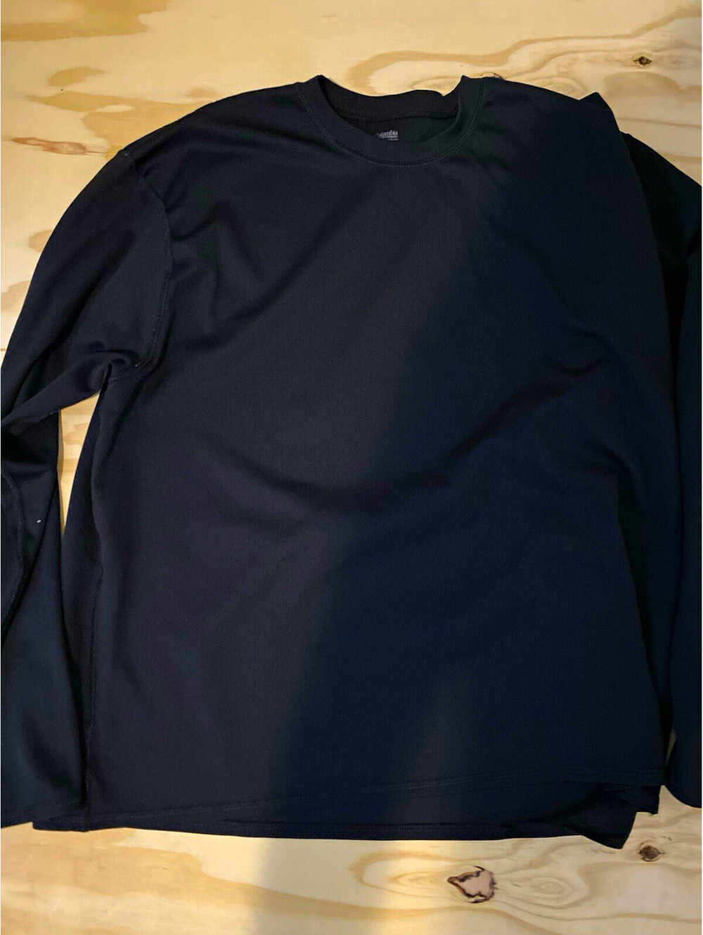 Columbia Men's XL Long Sleeve Crew Neck Poly Tee Regular Fit Black